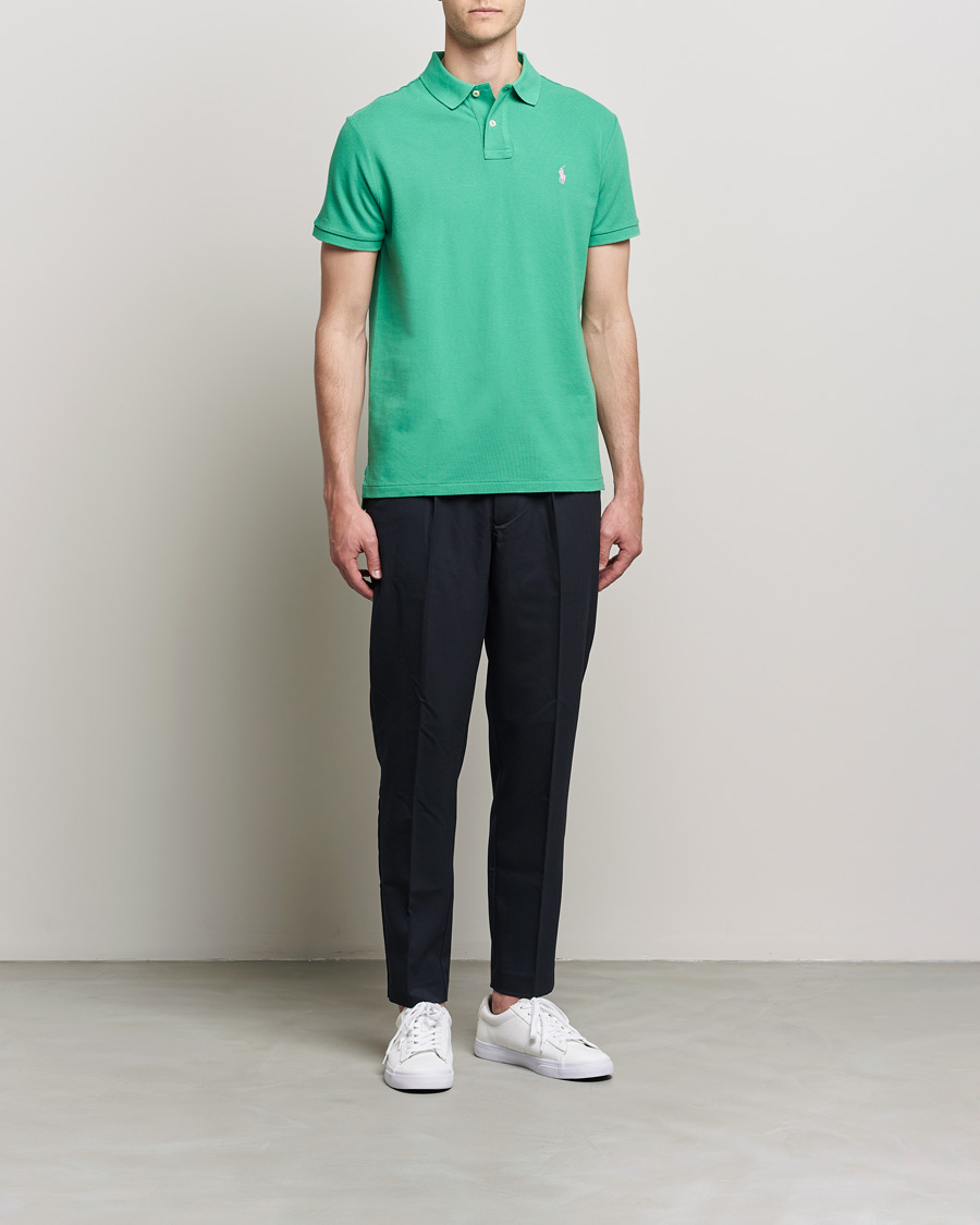 Herren | Poloshirts | Polo Ralph Lauren | Custom Slim Fit Polo Raft Green