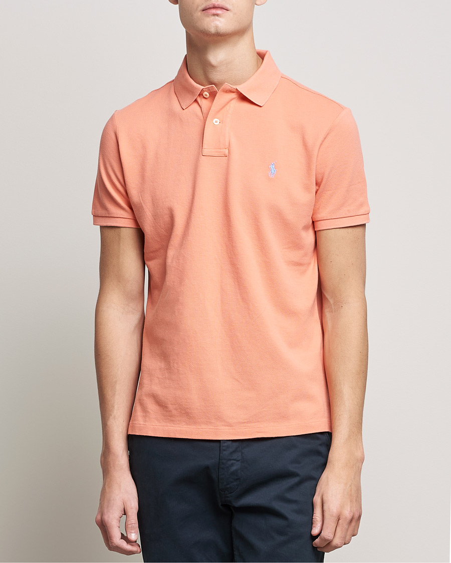 Herren | Poloshirts | Polo Ralph Lauren | Custom Slim Fit Polo Deep Mango