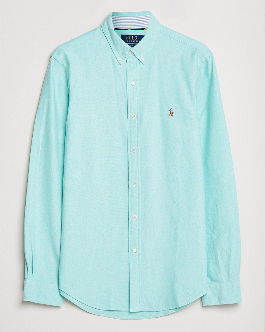 Herren | Hemden | Polo Ralph Lauren | Slim Fit Oxford Button Down Shirt Sunset Green