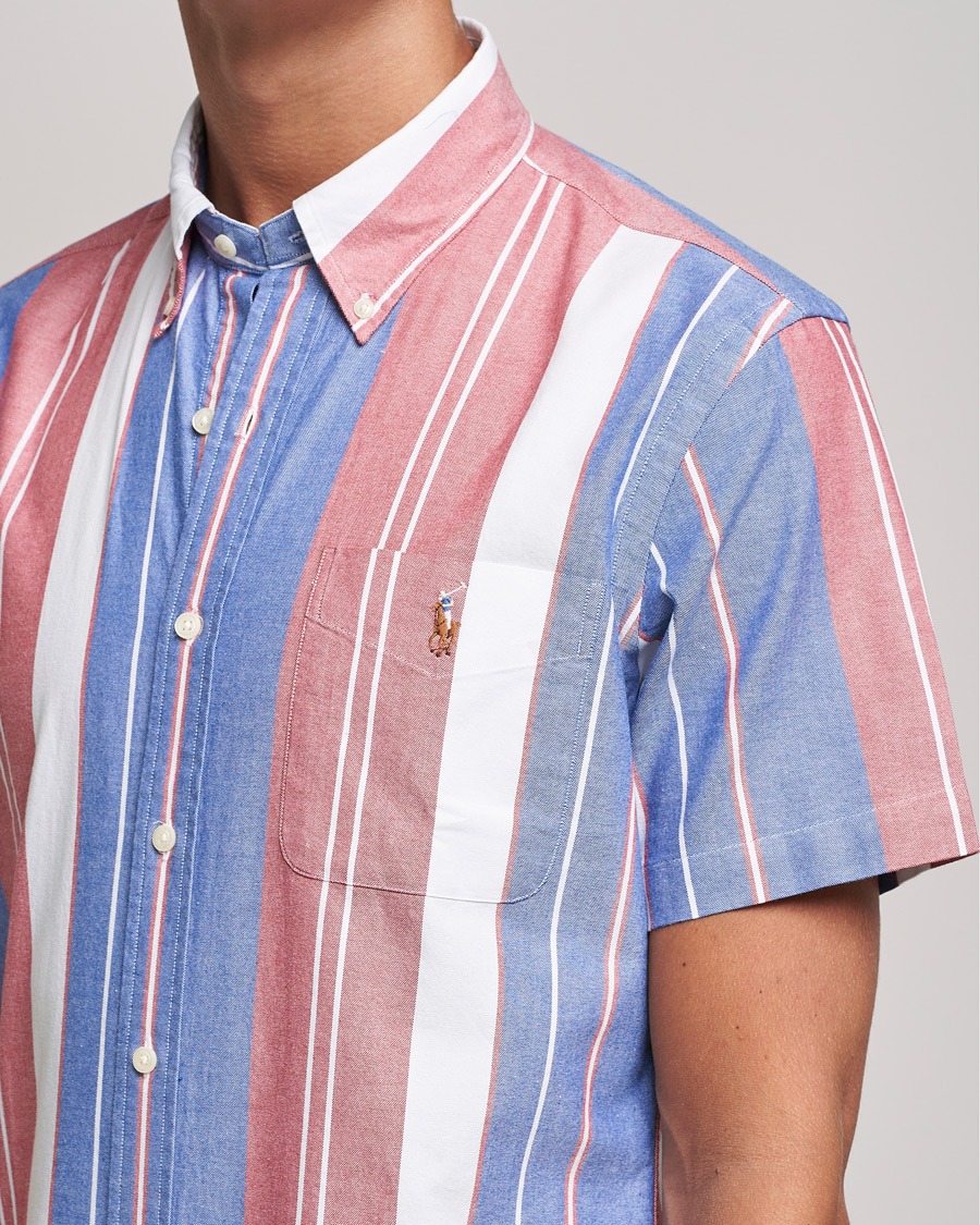 Herren | Hemden | Polo Ralph Lauren | Custom Fit Oxford Short Sleeve Striped Shirt Multi