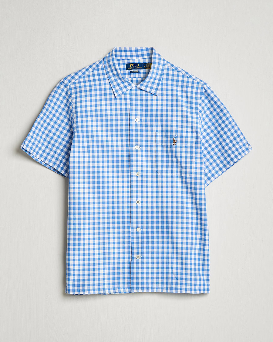 Herren | Hemden | Polo Ralph Lauren | Short Sleeve Resort Collar Checked Shirt Blue/White