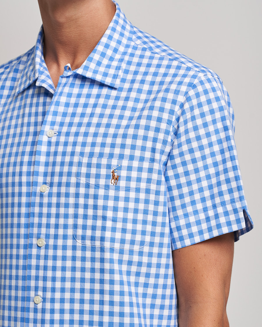Herren | Hemden | Polo Ralph Lauren | Short Sleeve Resort Collar Checked Shirt Blue/White