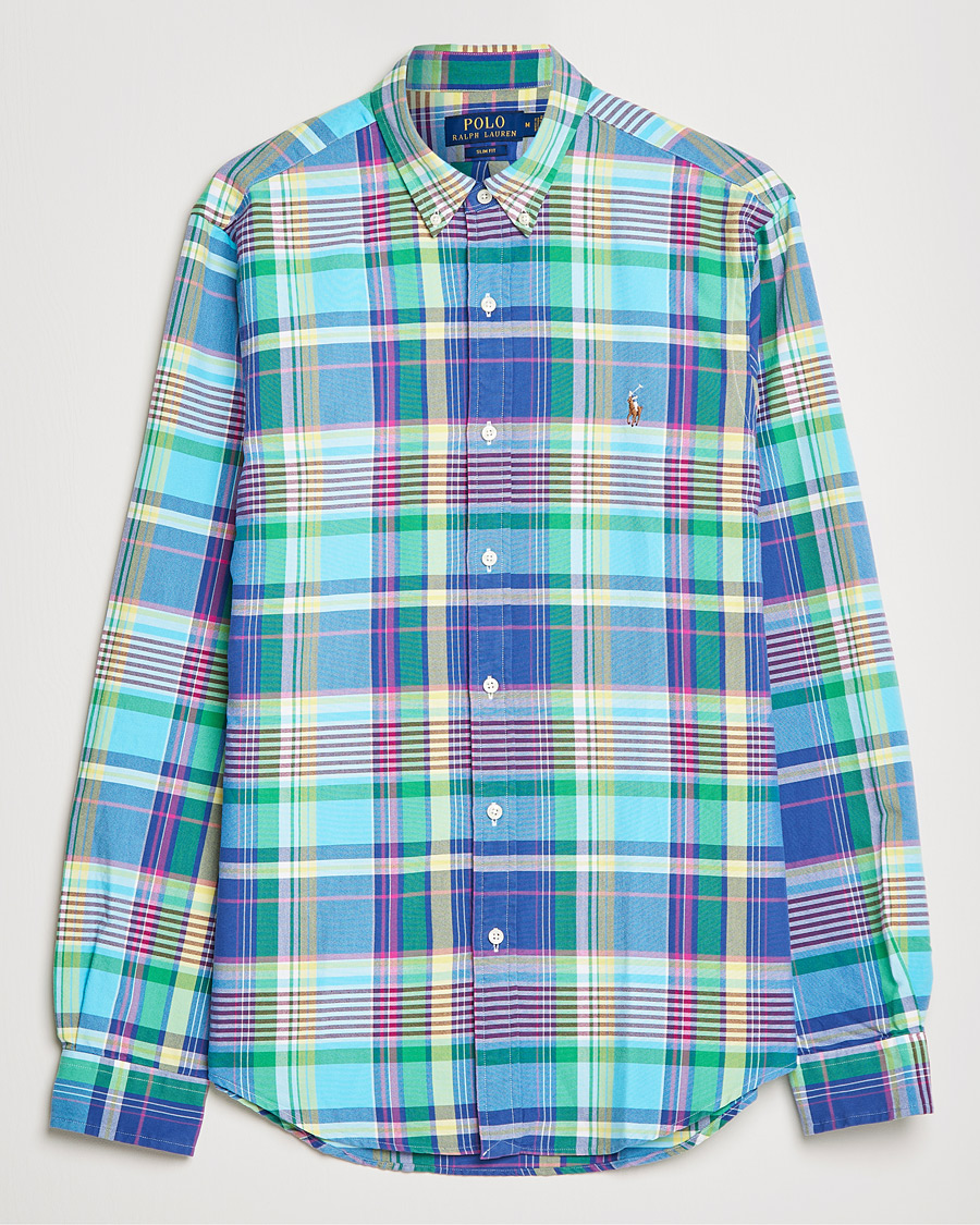 Herren | Hemden | Polo Ralph Lauren | Slim Fit Oxford Madras Checked Shirt Multi