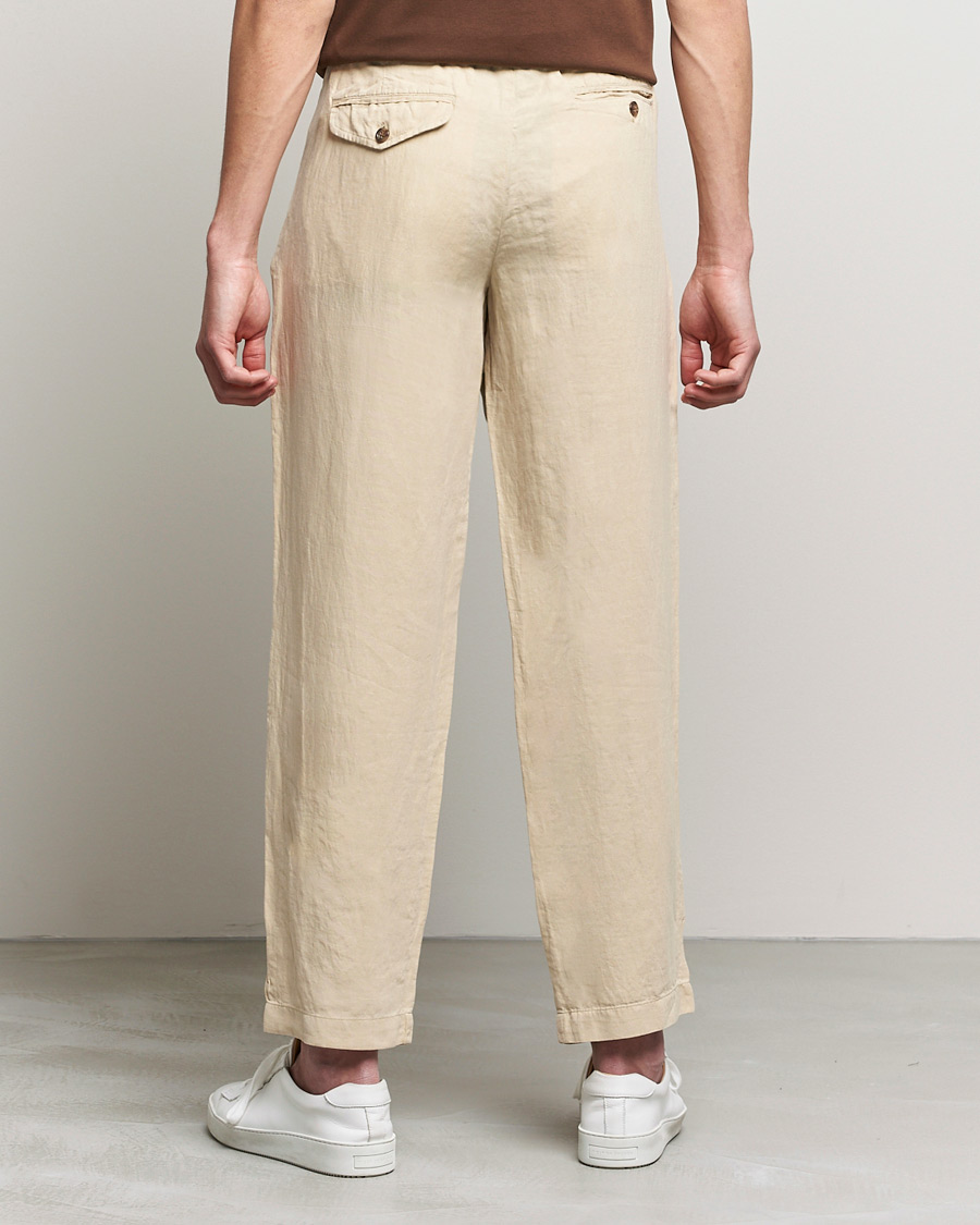 Herren | Hosen | Polo Ralph Lauren | Linen/Silk Drawstring Trousers Tallow Cream