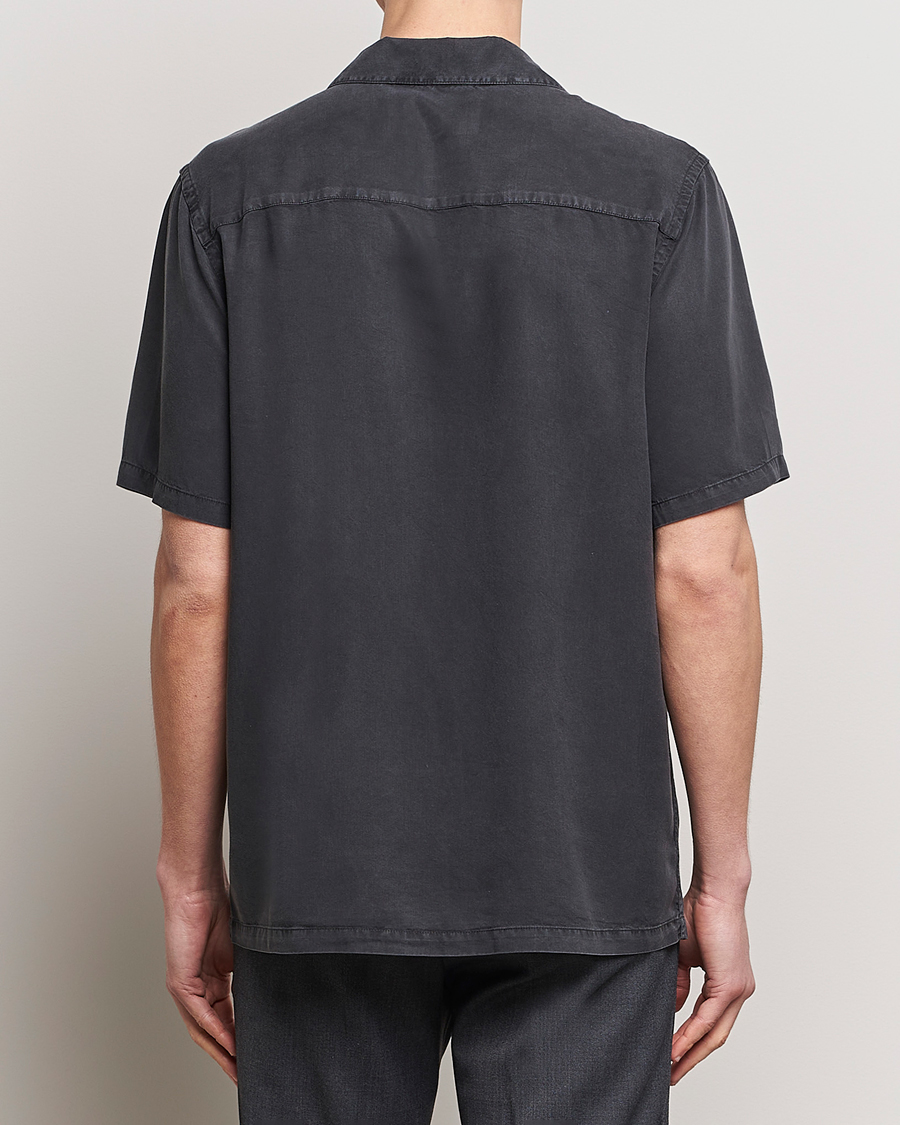 Herren | Hemden | A Day's March | Yamu Lyocell Shirt Off Black