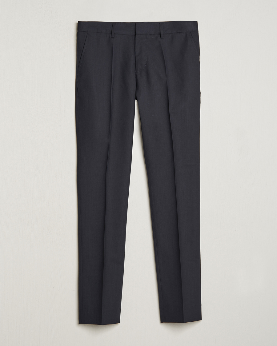 Herren | Hosen | Filippa K | Liam Cool Wool Slacks Dark Navy