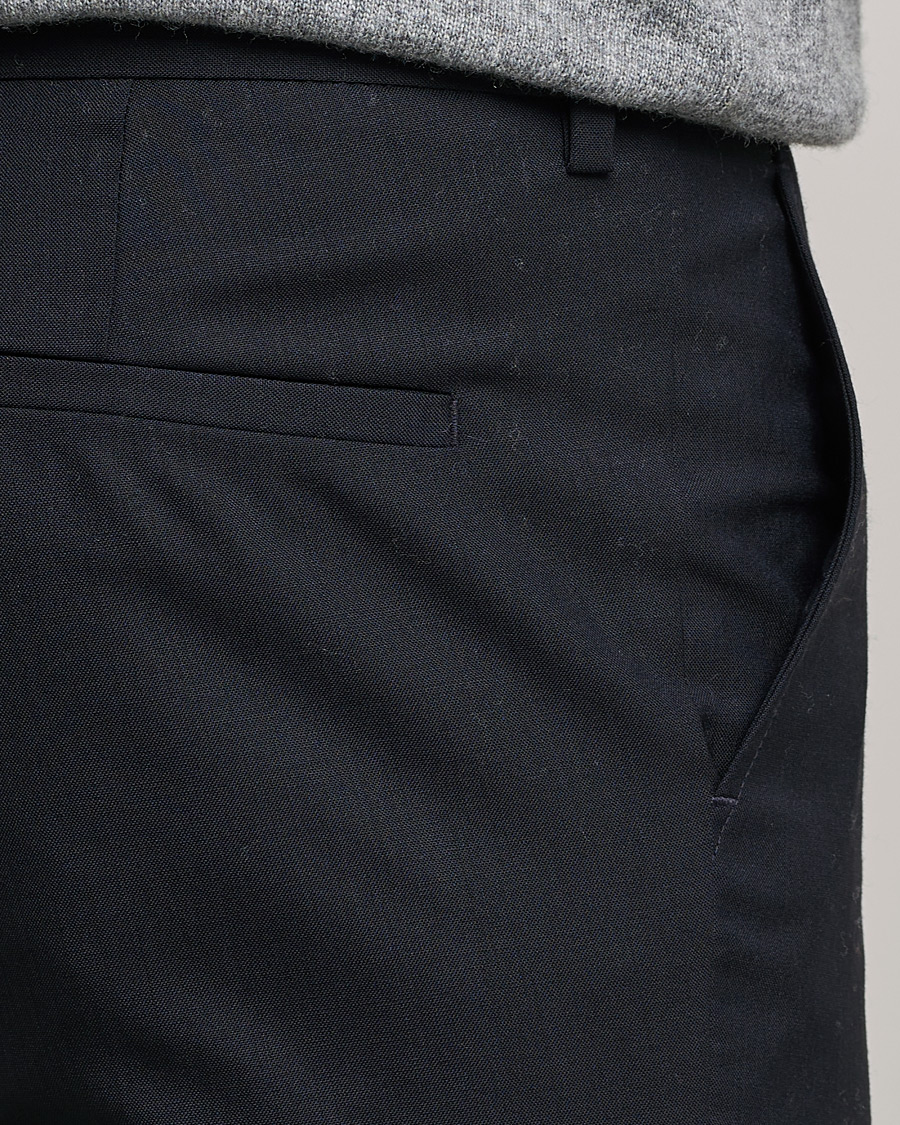 Herren | Hosen | Filippa K | Liam Cool Wool Slacks Dark Navy
