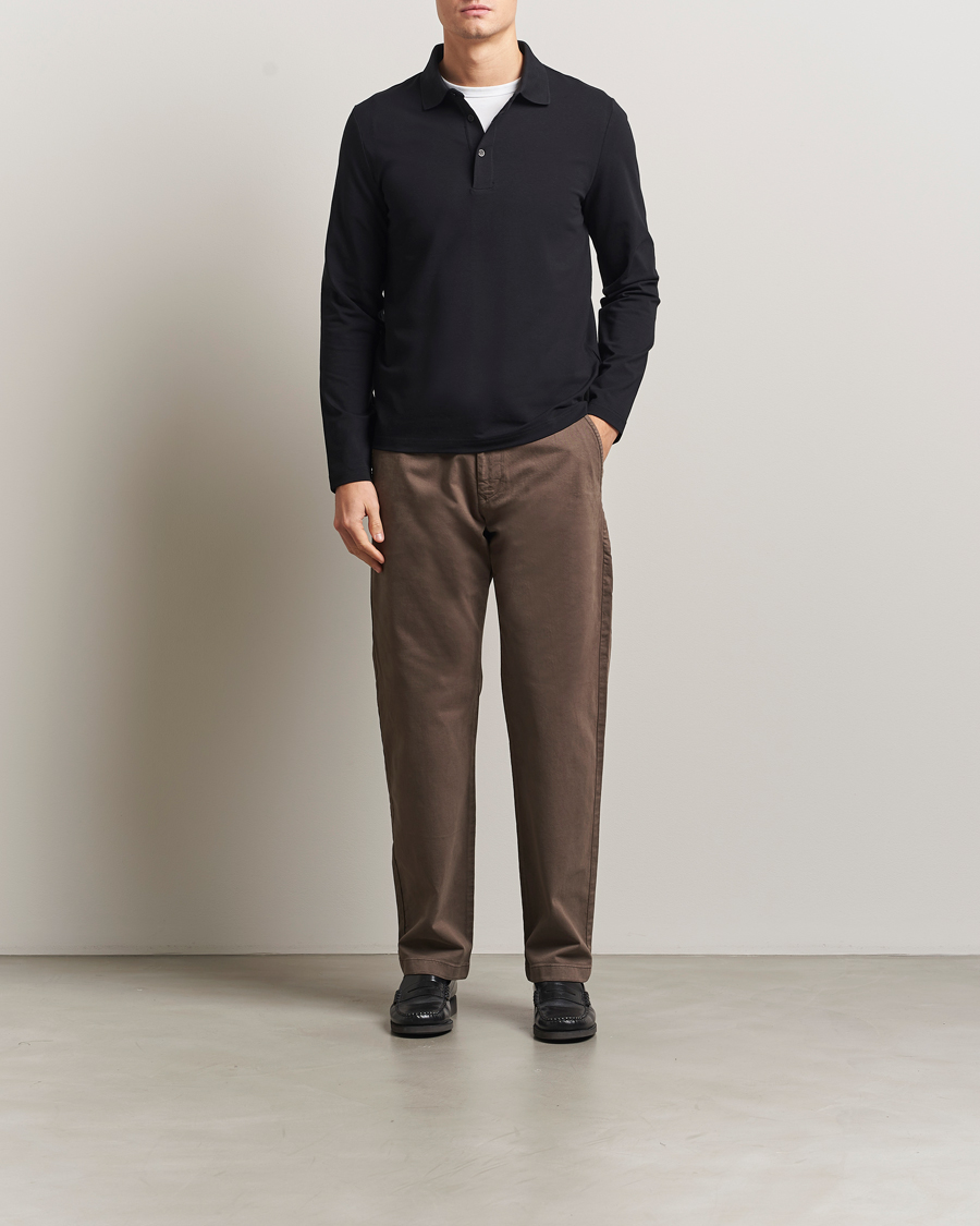 Herren | Poloshirts | Filippa K | Luke Lycra Poloshirt Black