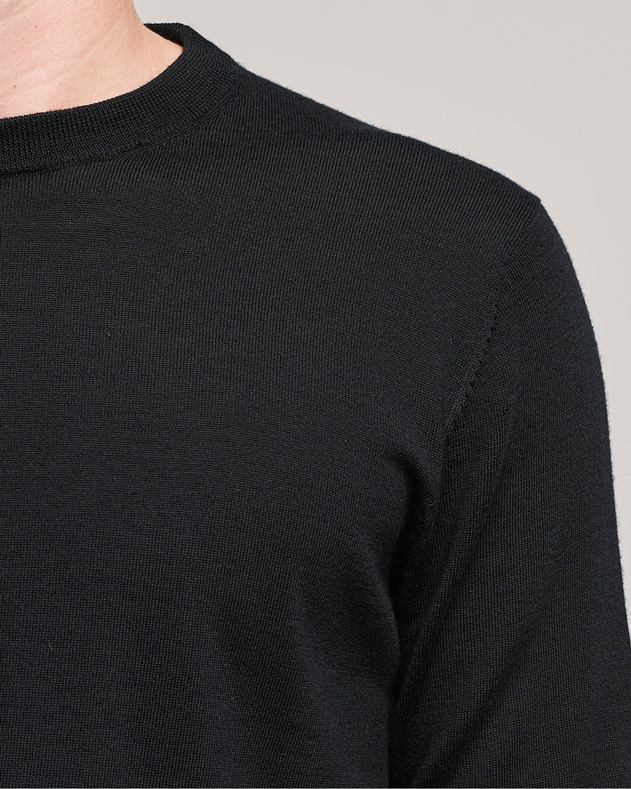 Herren | Pullover | Filippa K | Merino Round Neck Sweater Black