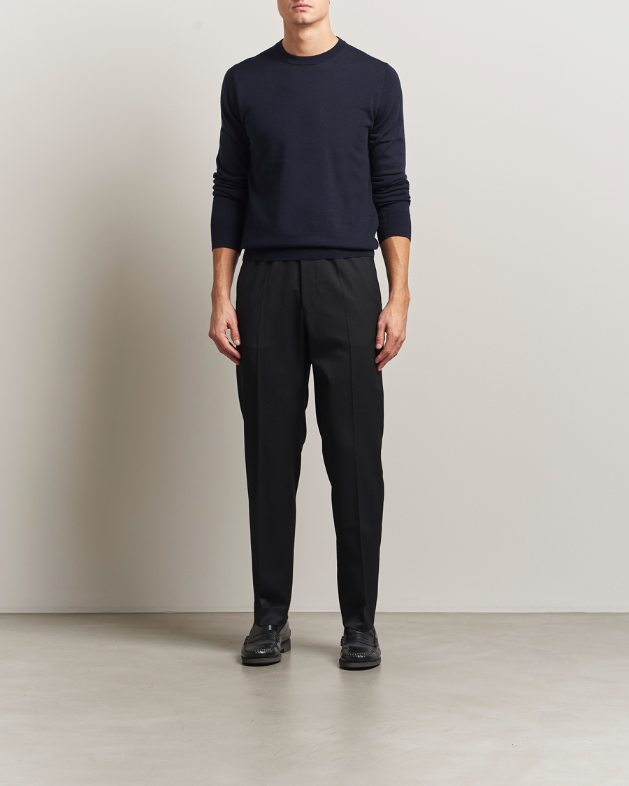 Herren | Pullover | Filippa K | Merino Round Neck Sweater Navy