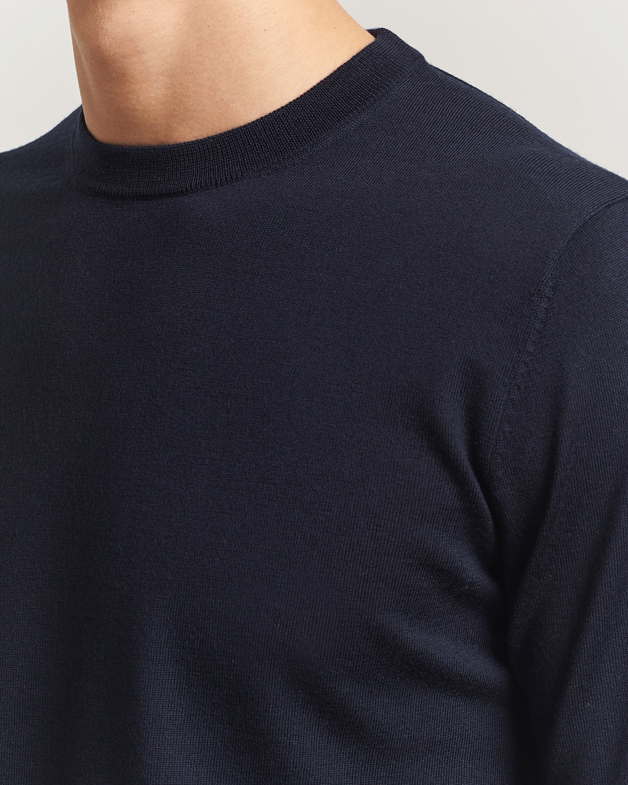 Herren | Pullover | Filippa K | Merino Round Neck Sweater Navy
