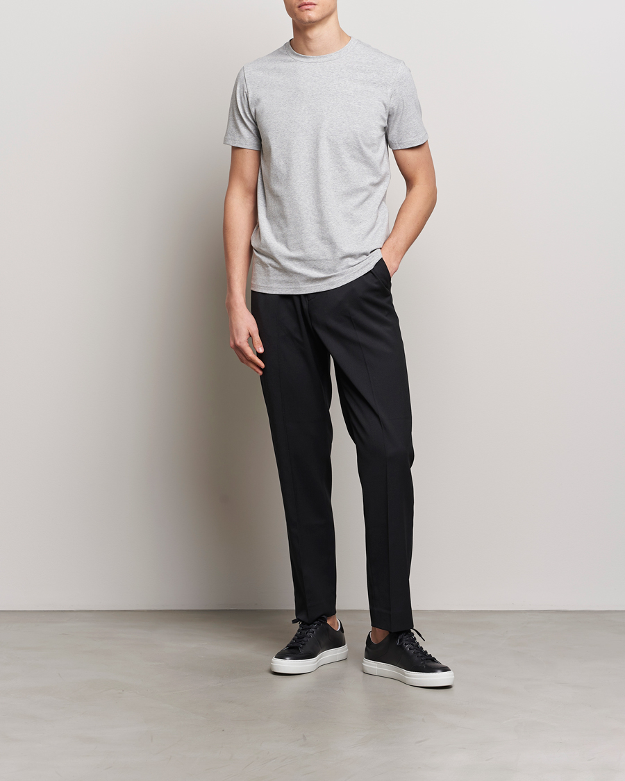 Herren | T-Shirts | Filippa K | Soft Lycra Tee Light Grey Melange