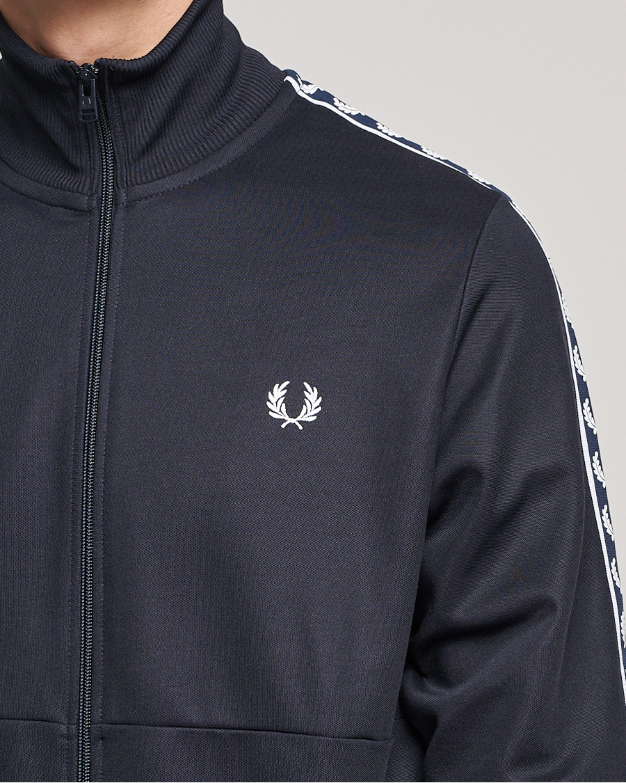 Herren | Pullover | Fred Perry | Pannel Taped Track Jacket Navy