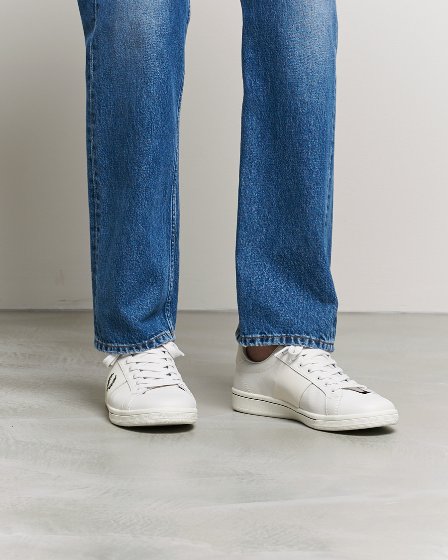 Herren | Fred Perry B721 Peerf Leater Sneaker Porcelain | Fred Perry | B721 Peerf Leater Sneaker Porcelain