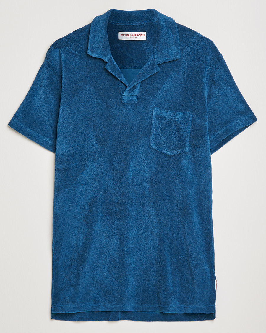 Herren | Poloshirts | Orlebar Brown | Terry Polo Oceanic Blue