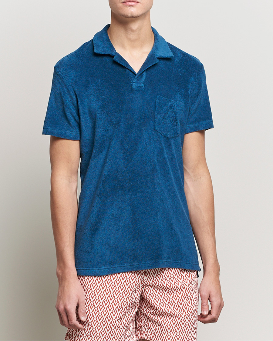 Herren | Poloshirts | Orlebar Brown | Terry Polo Oceanic Blue