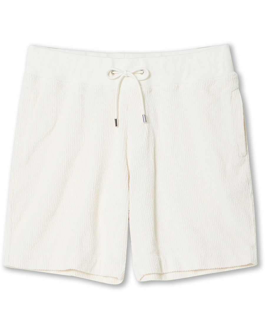 Herren | Shorts | Orlebar Brown | Afador DN Towelling Racked Shorts White Sand