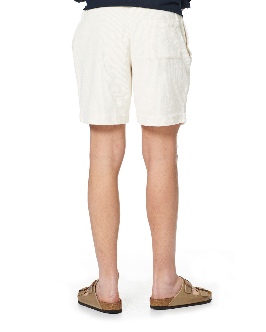 Herren | Shorts | Orlebar Brown | Afador DN Towelling Racked Shorts White Sand