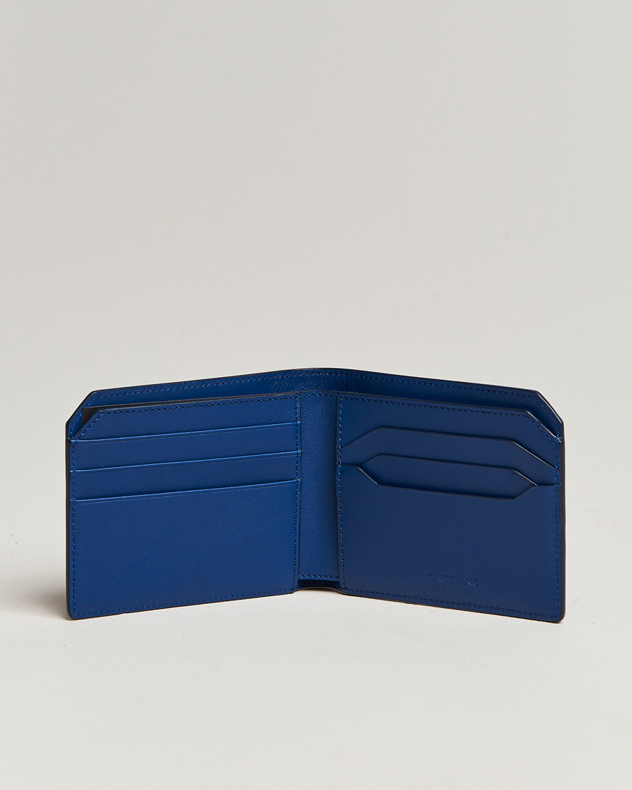 Herren | Montblanc Meisterstück Selection Soft Wallet 6cc Cobalt Blue | Montblanc | Meisterstück Selection Soft Wallet 6cc Cobalt Blue