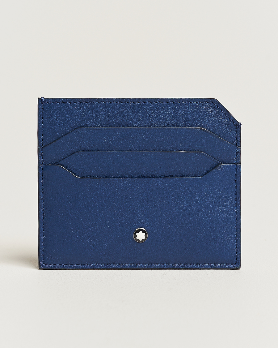 Herren | Montblanc Meisterstück Selection Soft Card Holder 6cc Cobalt Blue | Montblanc | Meisterstück Selection Soft Card Holder 6cc Cobalt Blue