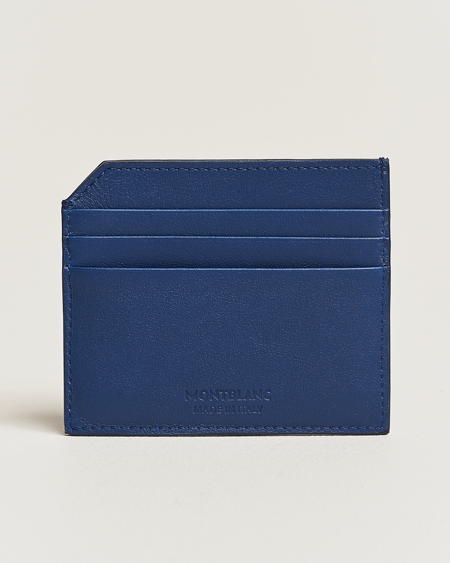 Herren | Montblanc Meisterstück Selection Soft Card Holder 6cc Cobalt Blue | Montblanc | Meisterstück Selection Soft Card Holder 6cc Cobalt Blue