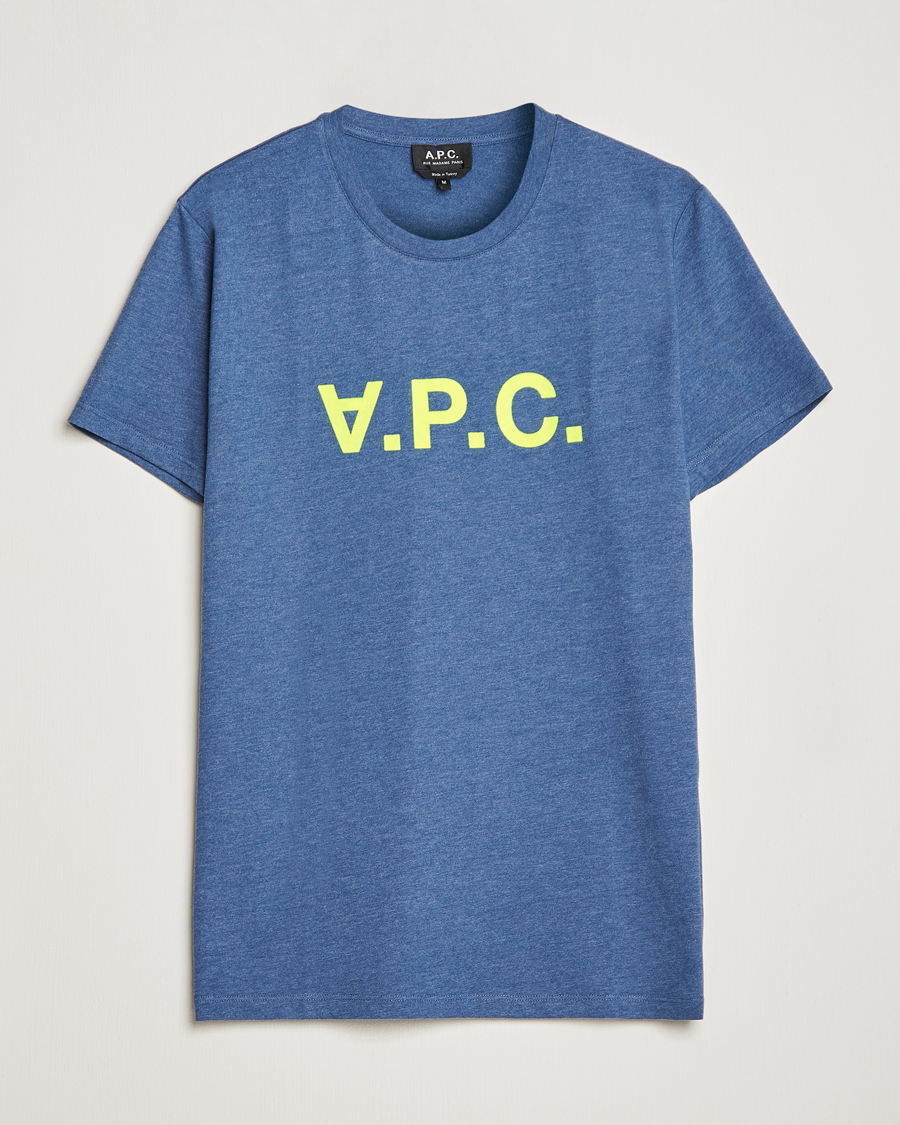 Herren | T-Shirts | A.P.C. | VPC Neon Short Sleeve T-Shirt Marine