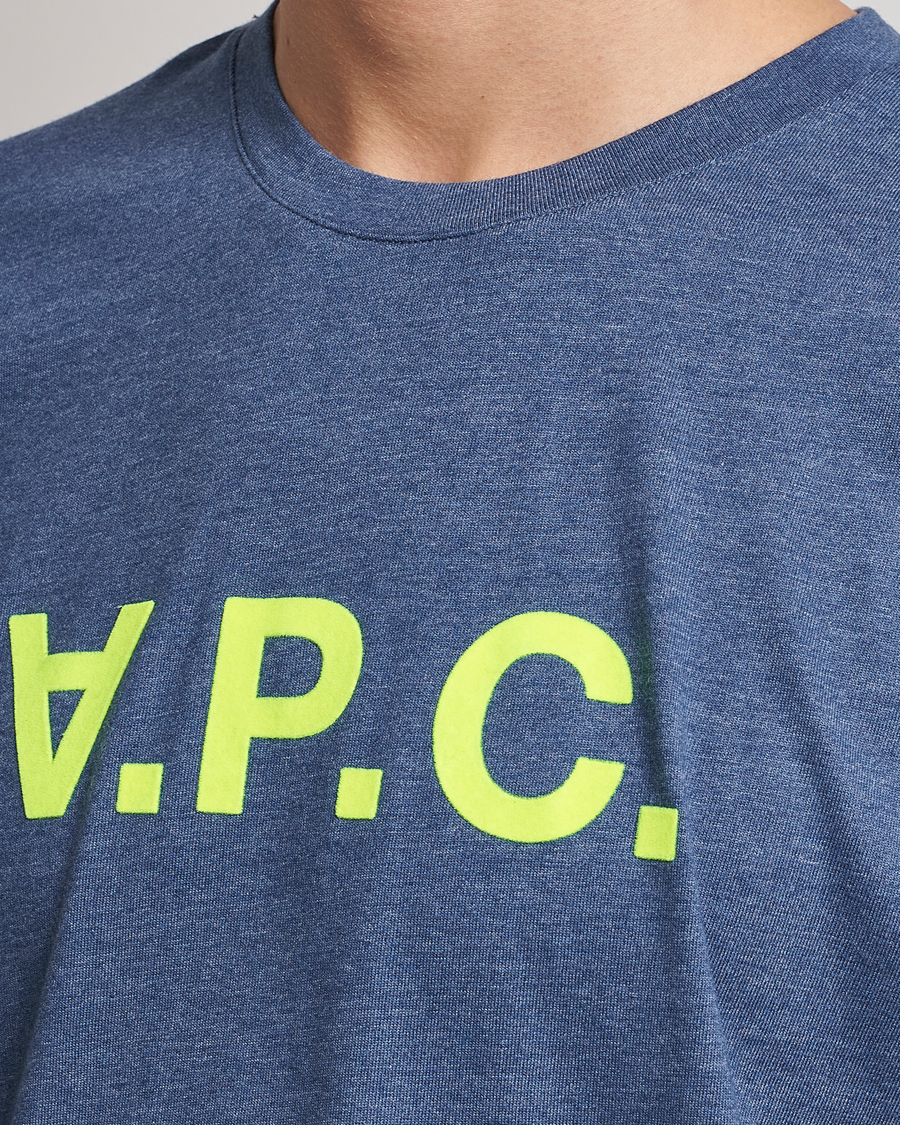 Herren | T-Shirts | A.P.C. | VPC Neon Short Sleeve T-Shirt Marine