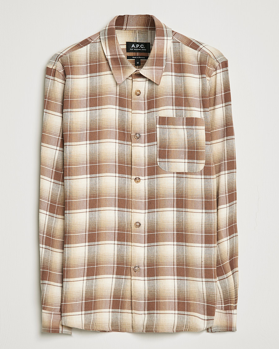 Herren | Hemden | A.P.C. | Trek Overshirt Beige Check