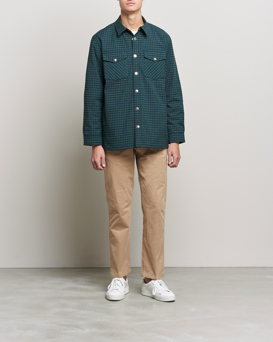 Herren | Hemden | A.P.C. | Samy Padded Overshirt Black Check