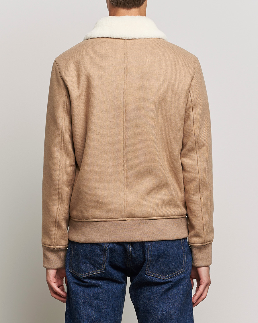 Herren | Jacken | A.P.C. | Ben Shearling Bomber Jacket Beige