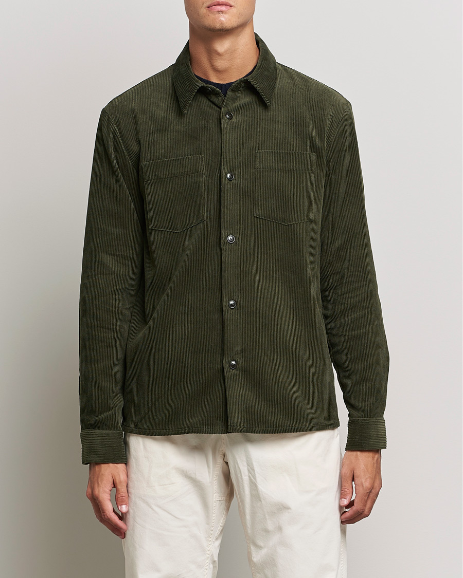 Herren | Hemden | A.P.C. | Joe Corduroy Overshirt Military Khaki