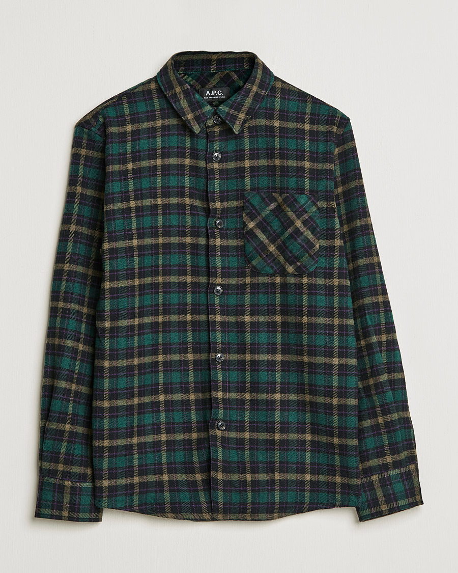 Herren | Hemden | A.P.C. | Trek Overshirt Navy Check