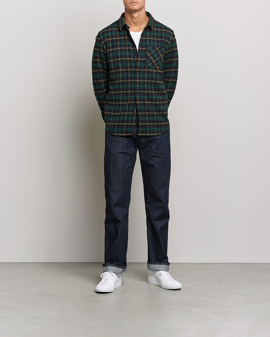 Herren | Hemden | A.P.C. | Trek Overshirt Navy Check
