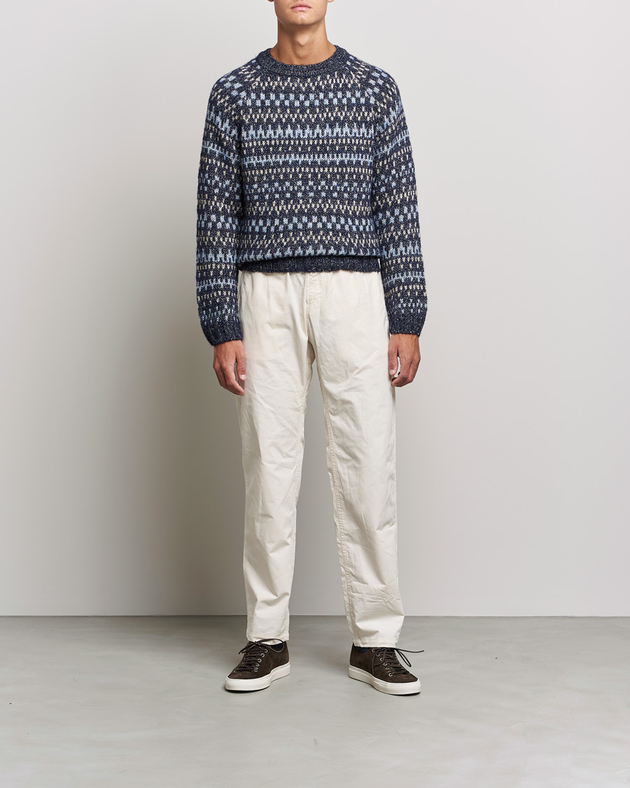 Herren | Pullover | A.P.C. | Leonard Jacquard Pullover Blue Heather