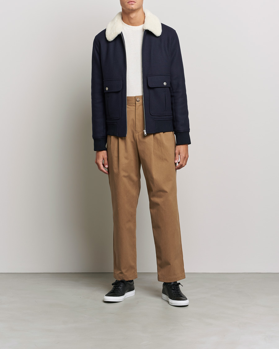 Herren | Hosen | A.P.C. | Eddy Pleated Chinos Tobacco