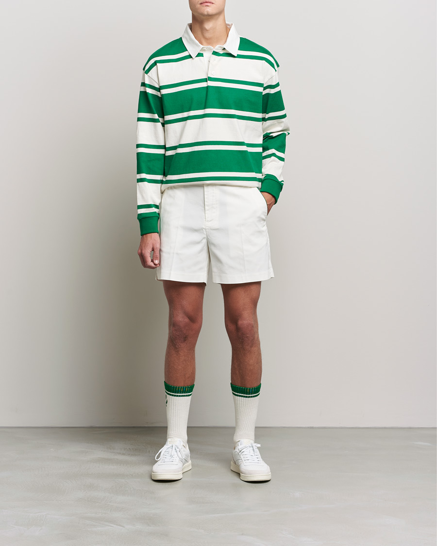 Herren | Pullover | GANT | Barstriped Heavy Rugger Green/White