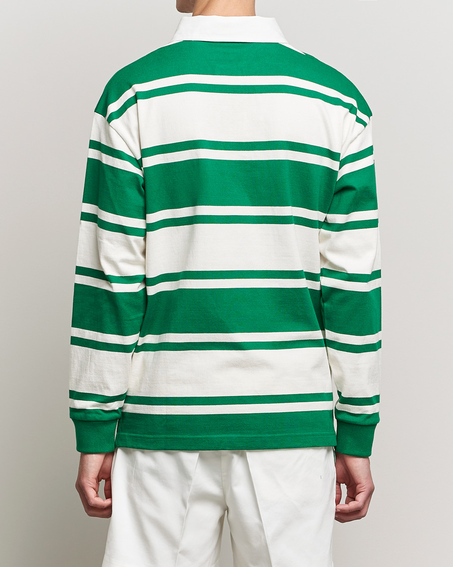 Herren | Pullover | GANT | Barstriped Heavy Rugger Green/White