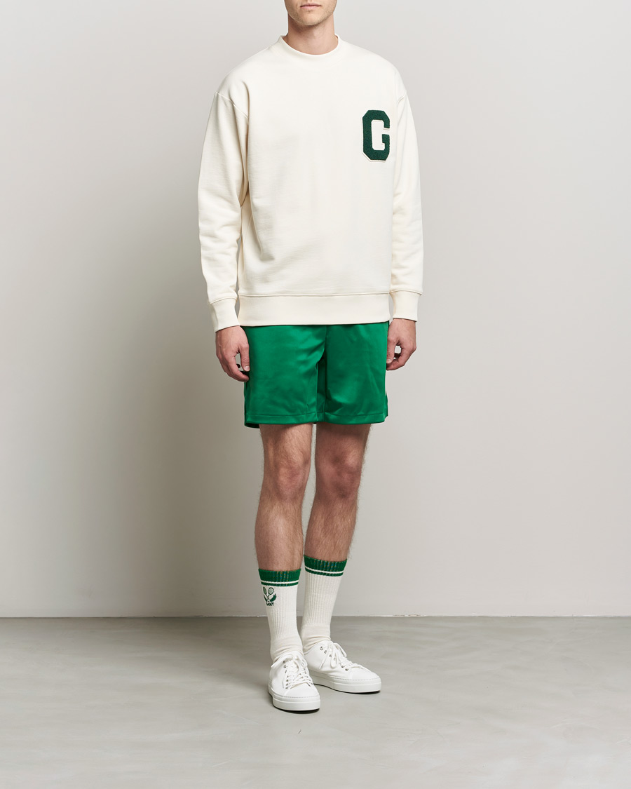 Herren | Pullover | GANT | College G Crew Neck Sweatshirt Creme