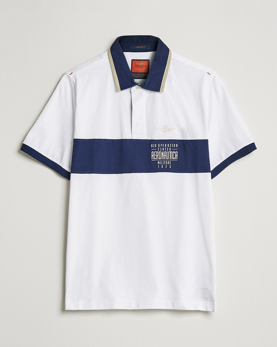 Herren | Poloshirts | Aeronautica Militare | Short Sleeve Polo Off White