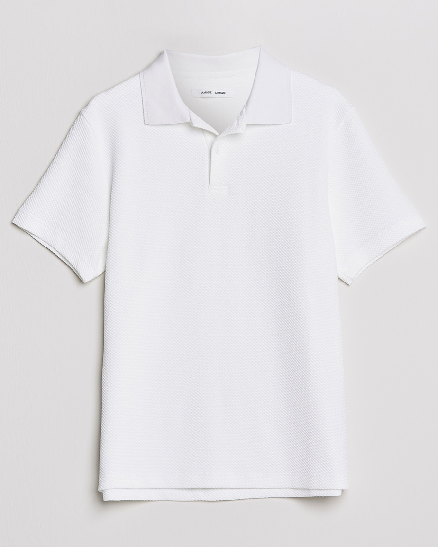 Herren | Poloshirts | Samsøe Samsøe | Samsøe & Samsøe Taranto Organic Cotton Polo White