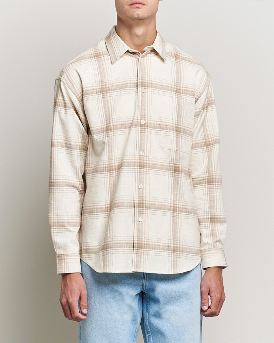 Herren | Hemden | Samsøe Samsøe | Samsøe & Samsøe Luan Recycled Cotton Shirt Oatmeal