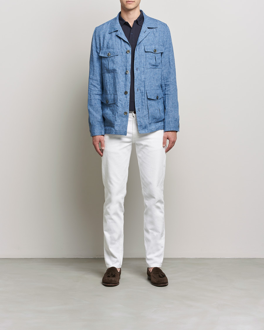 Herren | Jeans | Oscar Jacobson | Albert Cotton Stretch Jeans White
