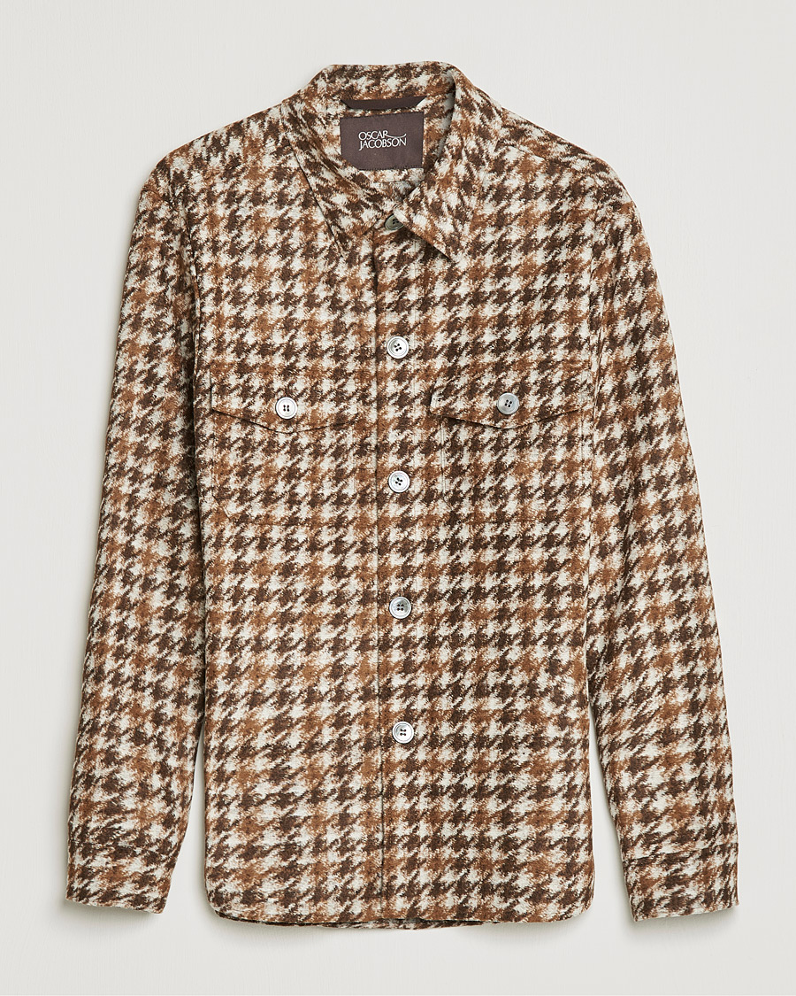 Herren | Hemden | Oscar Jacobson | Milron Shirt Jacket Brown