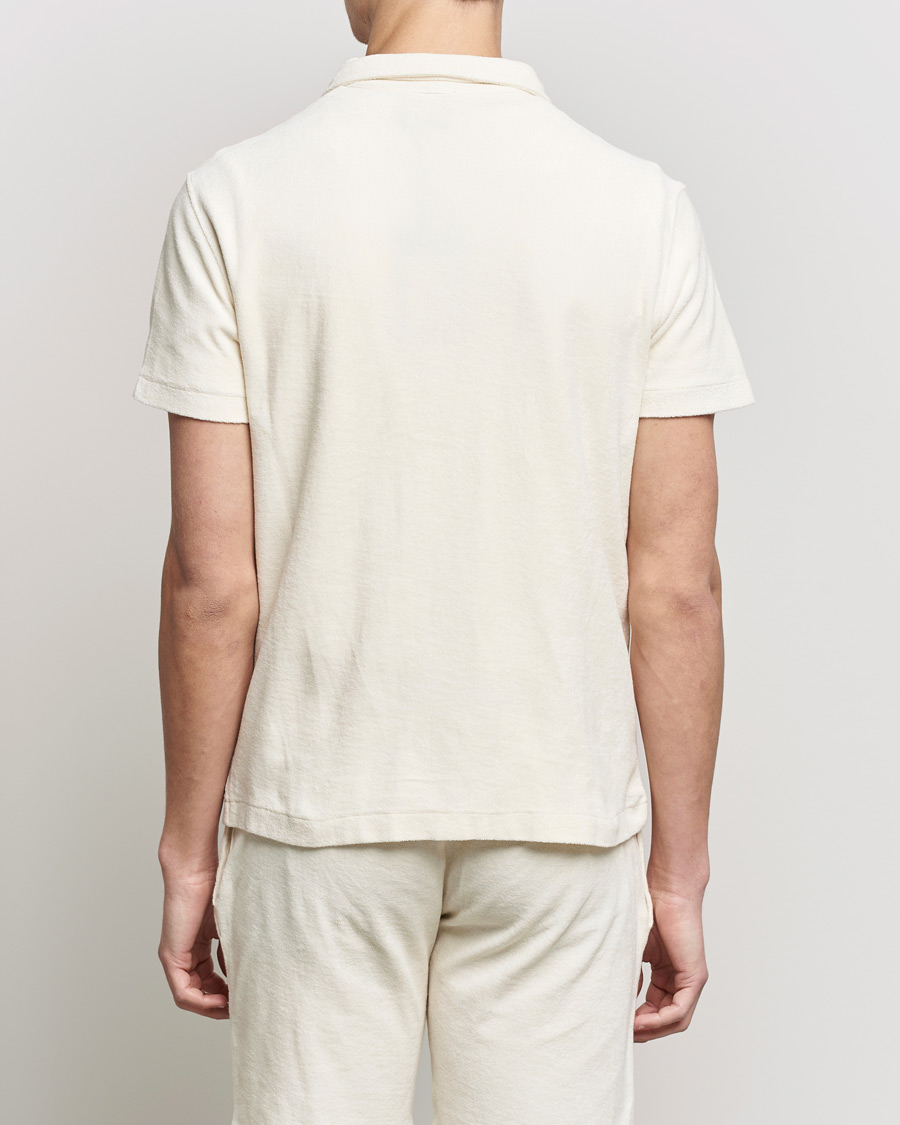 Herren | Poloshirts | Oscar Jacobson | Alwin Terry Short Sleeve Safari Polo Creme