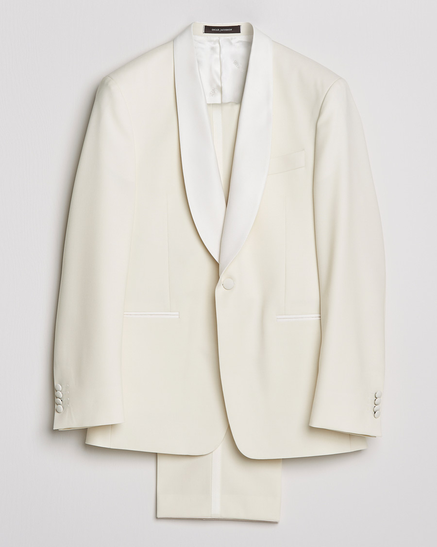 Herren | Anzüge | Oscar Jacobson | Figaro Light Wool Tuxedo Creme