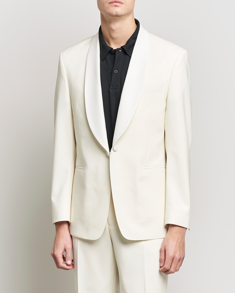 Herren | Anzüge | Oscar Jacobson | Figaro Light Wool Tuxedo Creme