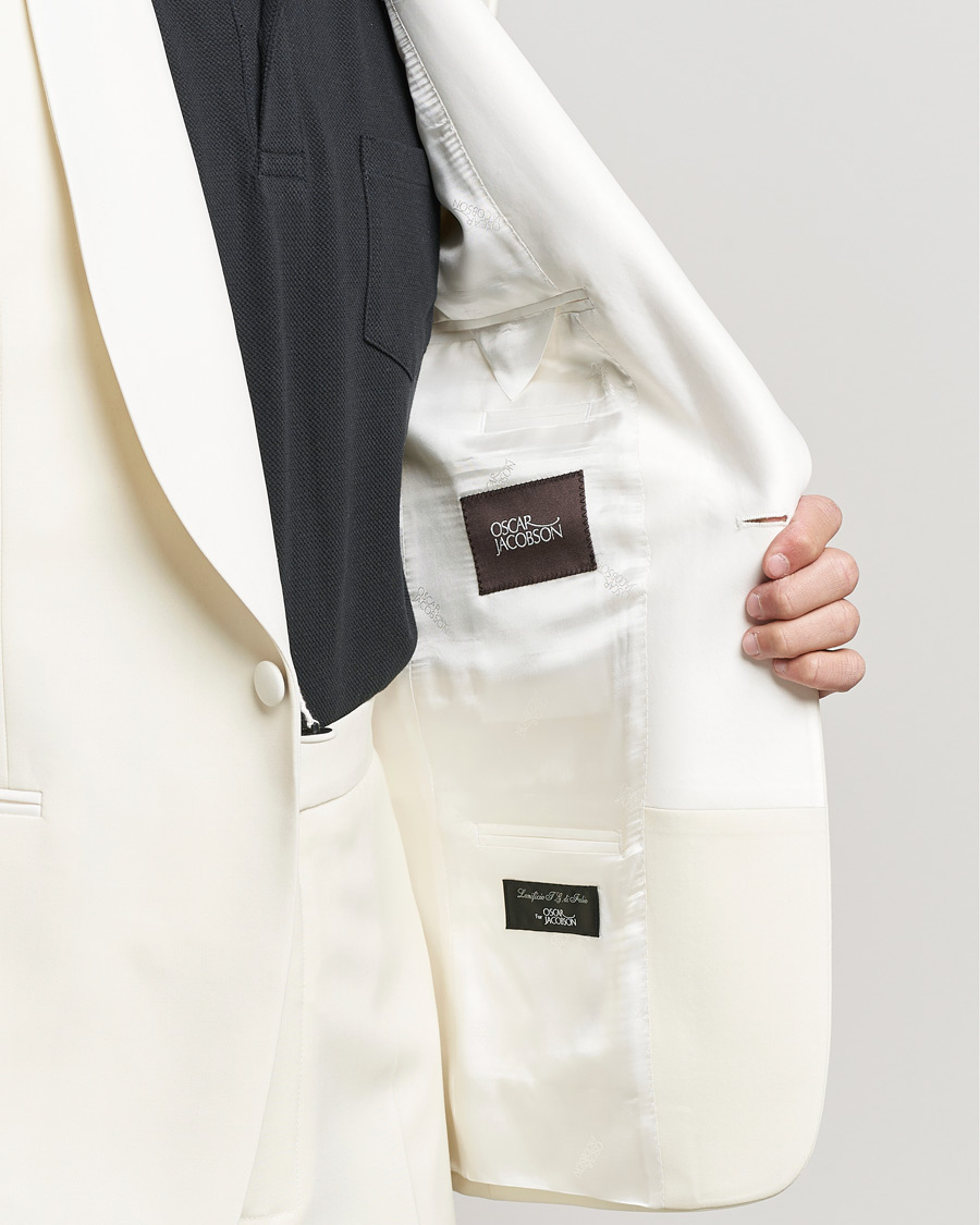 Herren | Anzüge | Oscar Jacobson | Figaro Light Wool Tuxedo Creme
