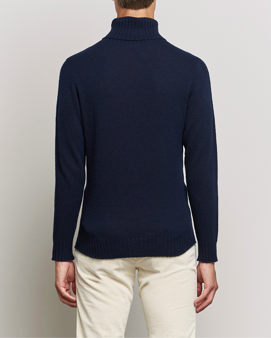 Herren | Pullover | Altea | Wool/Cashmere Turtleneck Sweater Navy