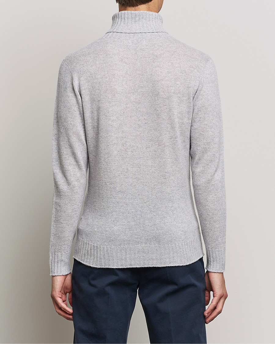 Herren | Pullover | Altea | Wool/Cashmere Turtleneck Sweater Light Grey