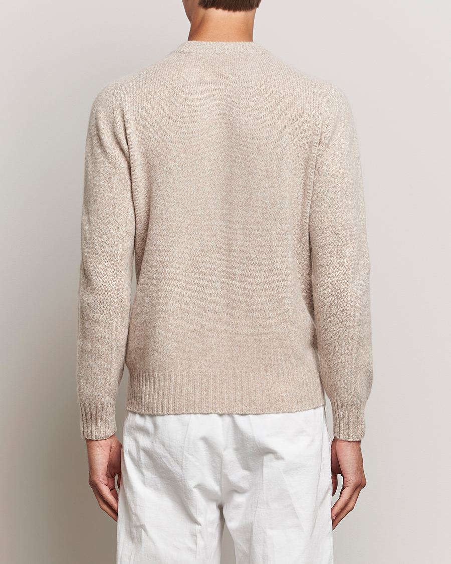 Herren | Pullover | Altea | Wool/Cashmere Crew Neck Pullover Beige Melange